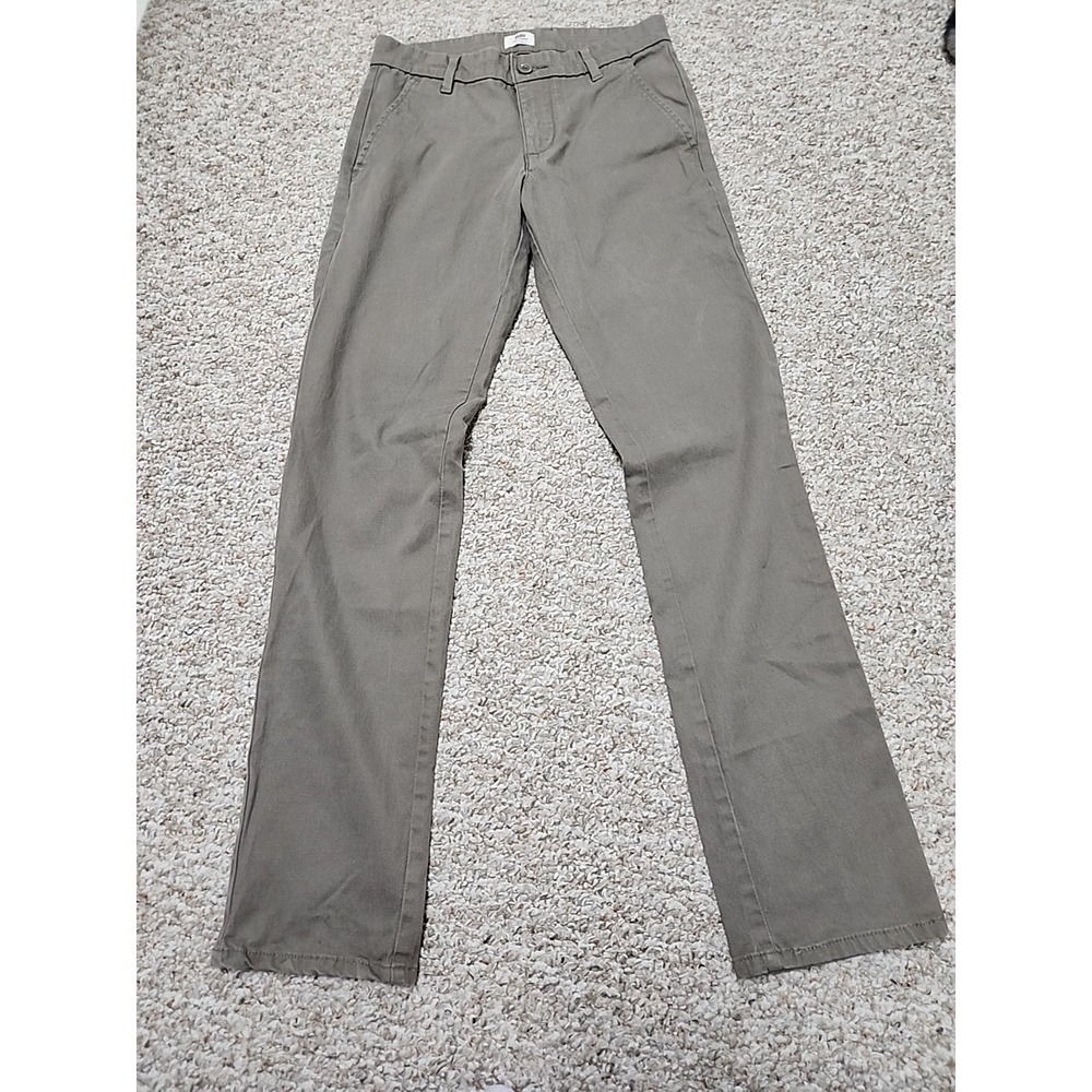 Mens Levis XX Chino 511 Standard Taper Pants 28x32 Dark Khaki Olive